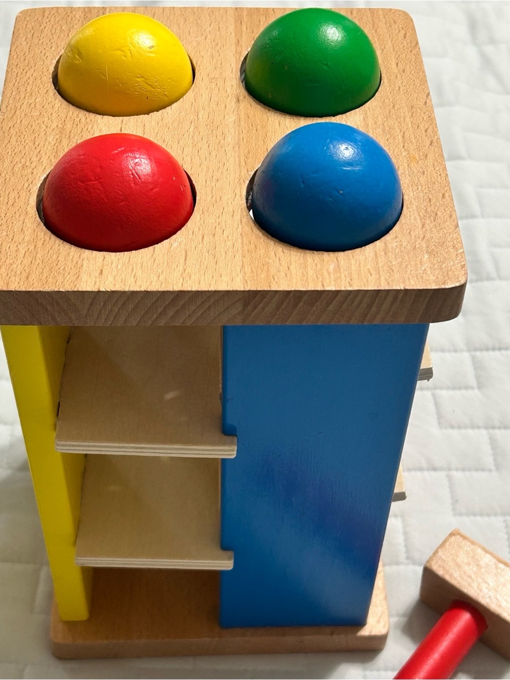 Melissa & Doug Wooden Pound and Roll Tower